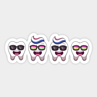 Cool Teeth Sticker